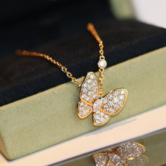 [Imperial] BUTTERFLY DIAMOND NECKLACE