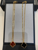 [Imperial] CLOVER 25MM NECKLACE GOLD CARNELIAN