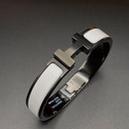 [Imperial] H BRACELET 12MM BLACK WHITE CERAMIC