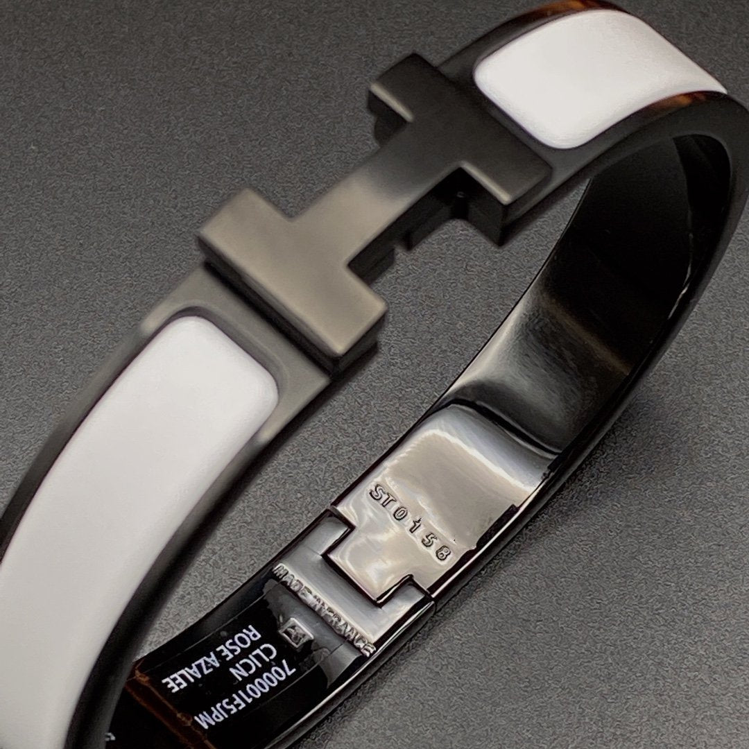 [Imperial] H BRACELET 12MM BLACK WHITE CERAMIC