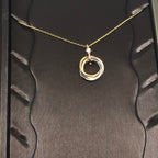 [Imperial] TRINITY SILVER GOLD PINK GOLD NECKLACE