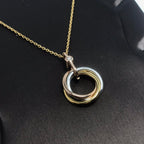 [Imperial] TRINITY SILVER GOLD PINK GOLD NECKLACE