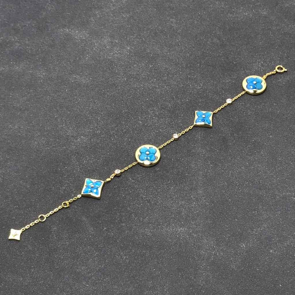 [Imperial] STAR AND SUN TURQUOISE 4 MOTIFS 3 DIAMONDS