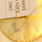 [Imperial] VOLT SILVER DIAMOND PEDANT NECKLACE