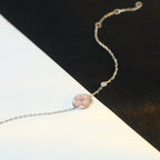 [Imperial] SUN MOTIF PINK MOP SILVER BRACELET