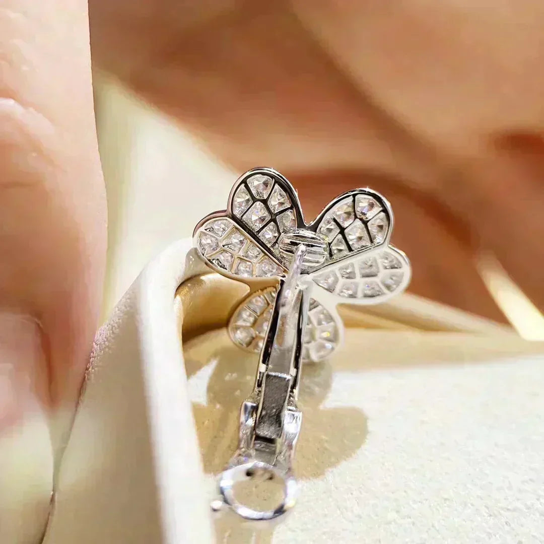 [Imperial] CLOVER COMOS DIAMOND EARRINGS SILVER
