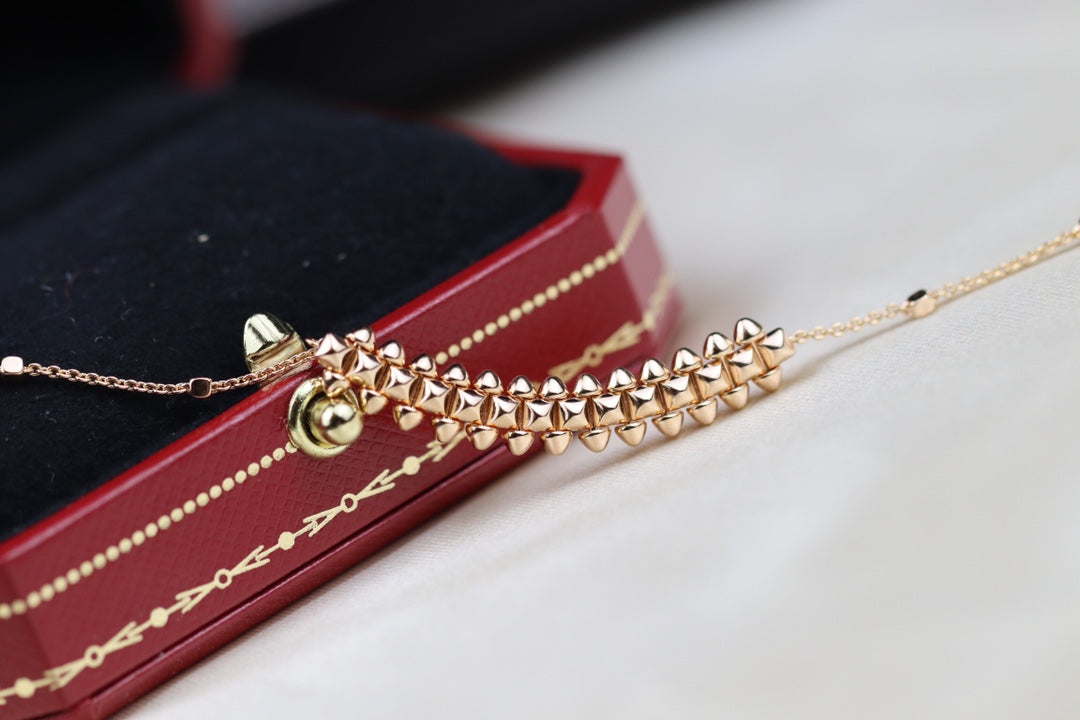 [Imperial] CLASH PINK GOLD NECKLACE