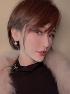 [Imperial] DOUBLE STAR PINK GOLD MOP DROP EARRINGS