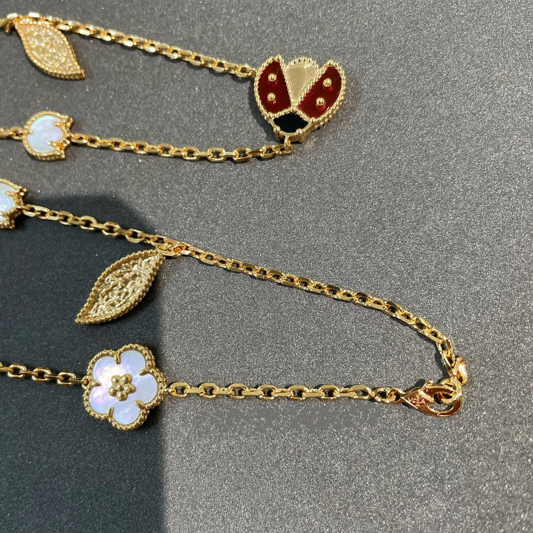 [Imperial] LUCKY SPRING 15 MOTIFS GOLD NECKLACE