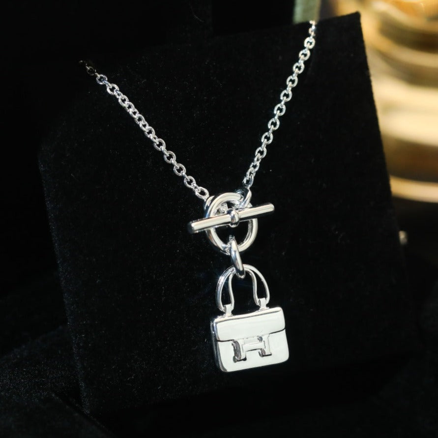 [Imperial] POP H PEDANT SILVER NECKLACE