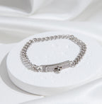 [Imperial] KELLY CHAIN SILVER DIAMOND BRACELET