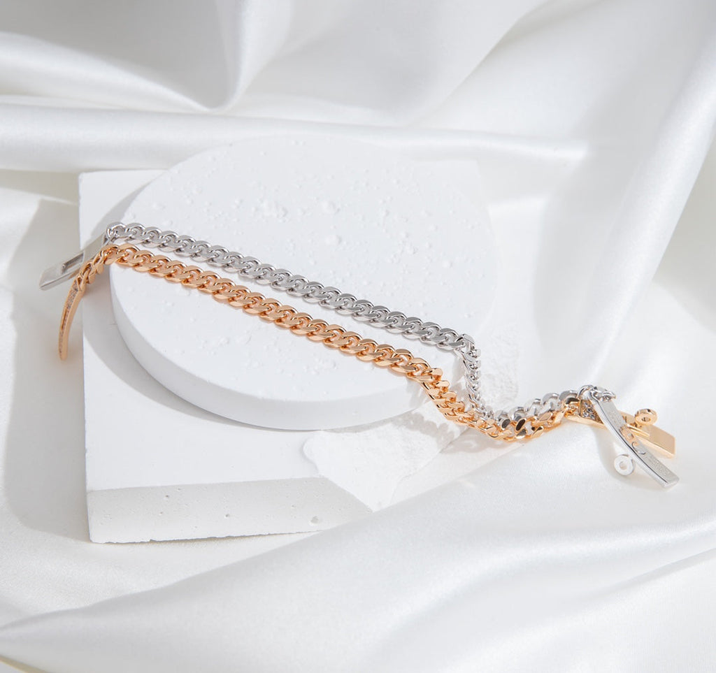 [Imperial] KELLY CHAIN SILVER DIAMOND BRACELET