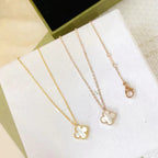 [Imperial] CLOVER MINI 9.5MM WHITE MOTHER-OF-PEARL NECKLACE