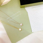 [Imperial] CLOVER MINI 9.5MM WHITE MOTHER-OF-PEARL NECKLACE