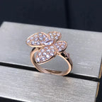 [Imperial] BUTTERFLY PINK GOLD DIAMOND RING