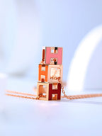 [Imperial] H CAGE PINK GOLD NECKLACE