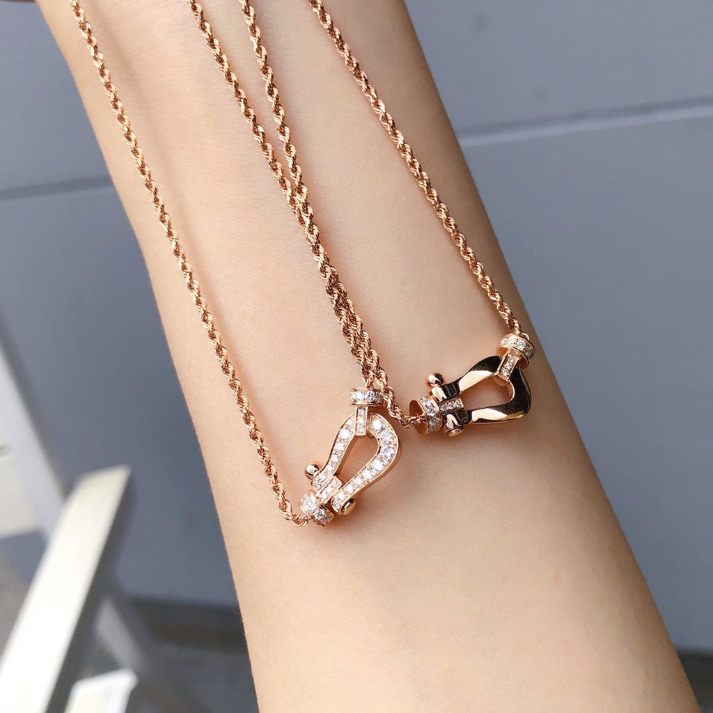 [Imperial] FORCE 10 PINK GOLD DIAMOND NECKLACE