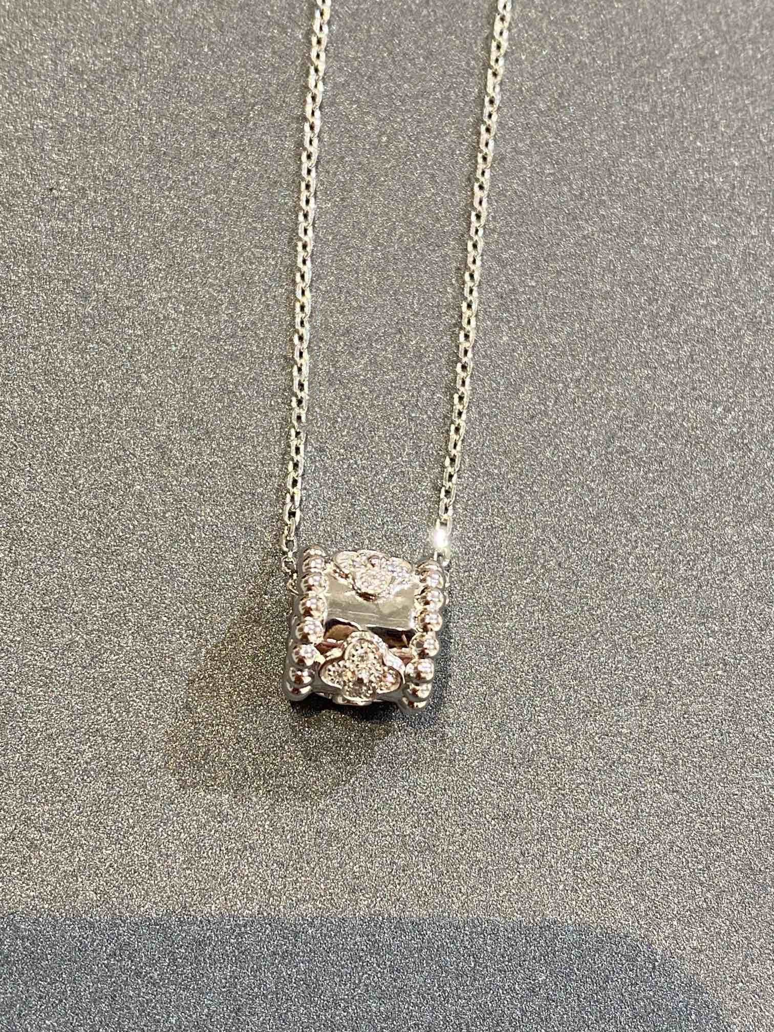 [Imperial] PERLEE PEDANT SIVLER DIAMOND NECKLACE