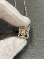 [Imperial] PERLEE PEDANT SIVLER DIAMOND NECKLACE