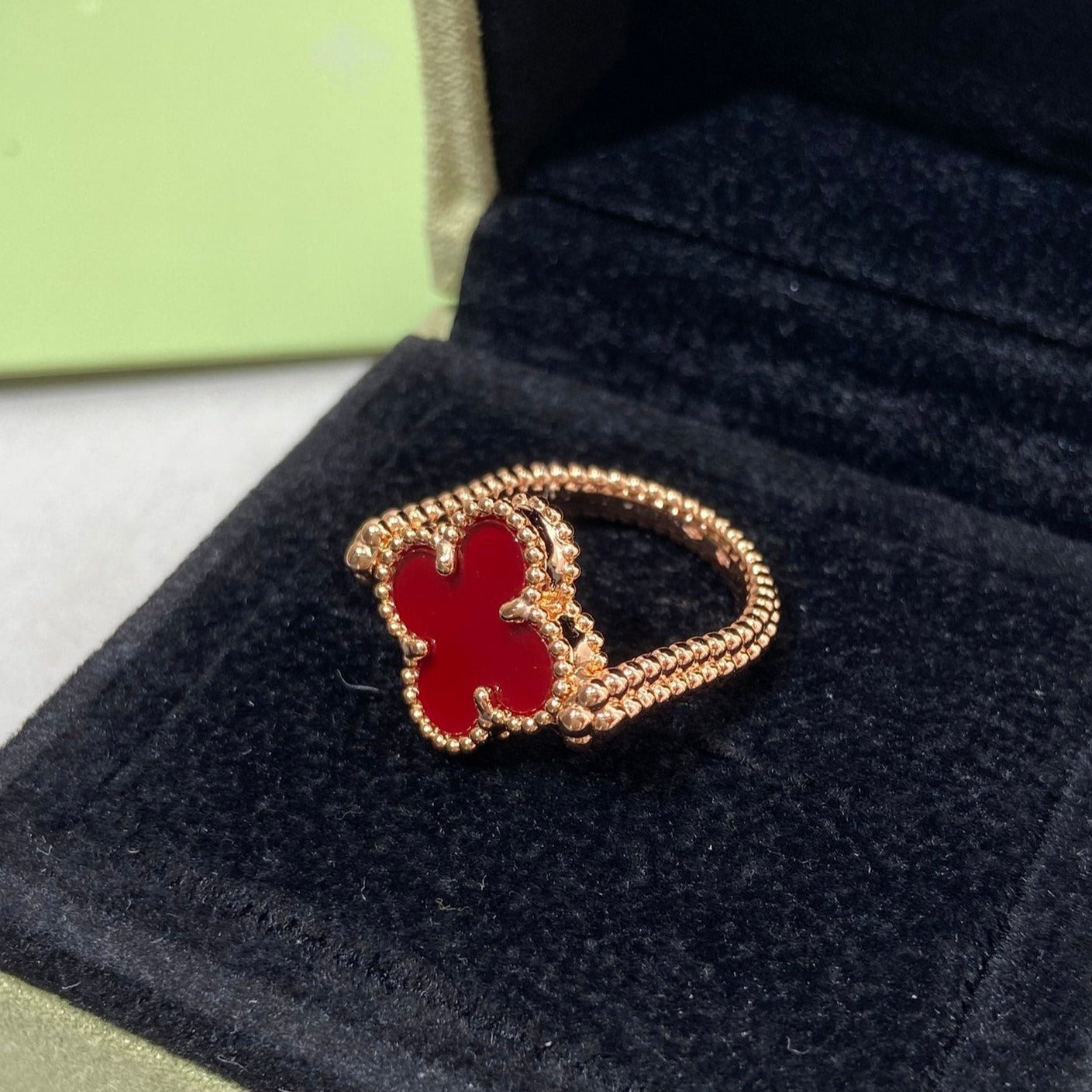[Imperial] CLOVER RIVERSIBLE ROSE GOLD RING
