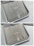 [Imperial] MOVE 2 ROW DIAMOND NECKLACE