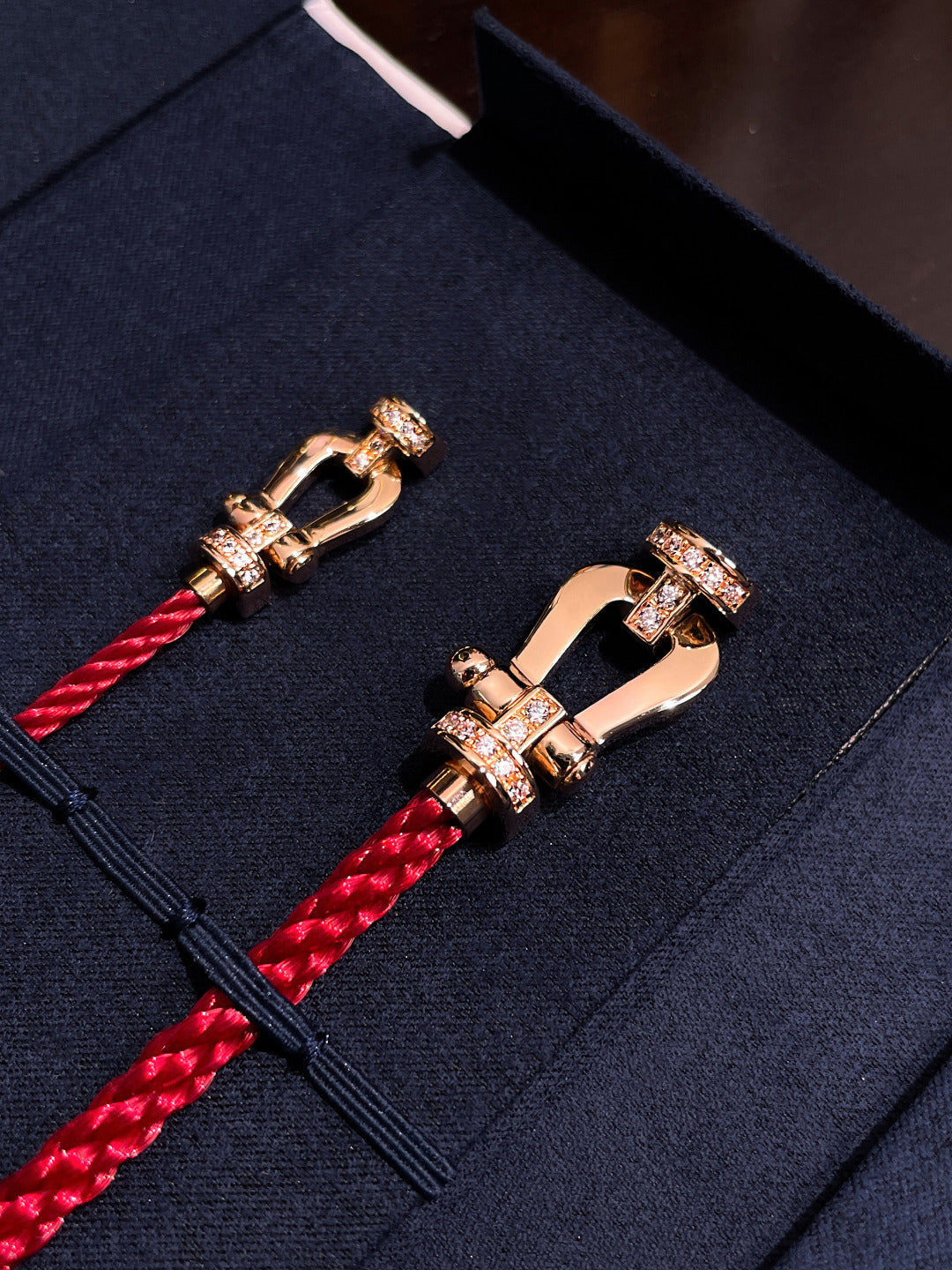 [Imperial] FORCE 10 HALF DIAMOND PINK GOLD RED CORDERI LARGE AND MEDIUM MODEL