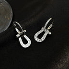 [Imperial] FORCE 10 FULL DIAMOND DROP EARRINGS MEDIUM MODEL