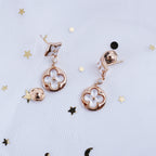 [Imperial] STAR AND SUN PINK GOLD MOP DROP EARRINGS