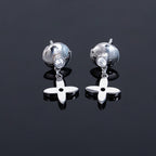 [Imperial] VIDYLLE SILVER DIAMOND MINI DROP EARRINGS