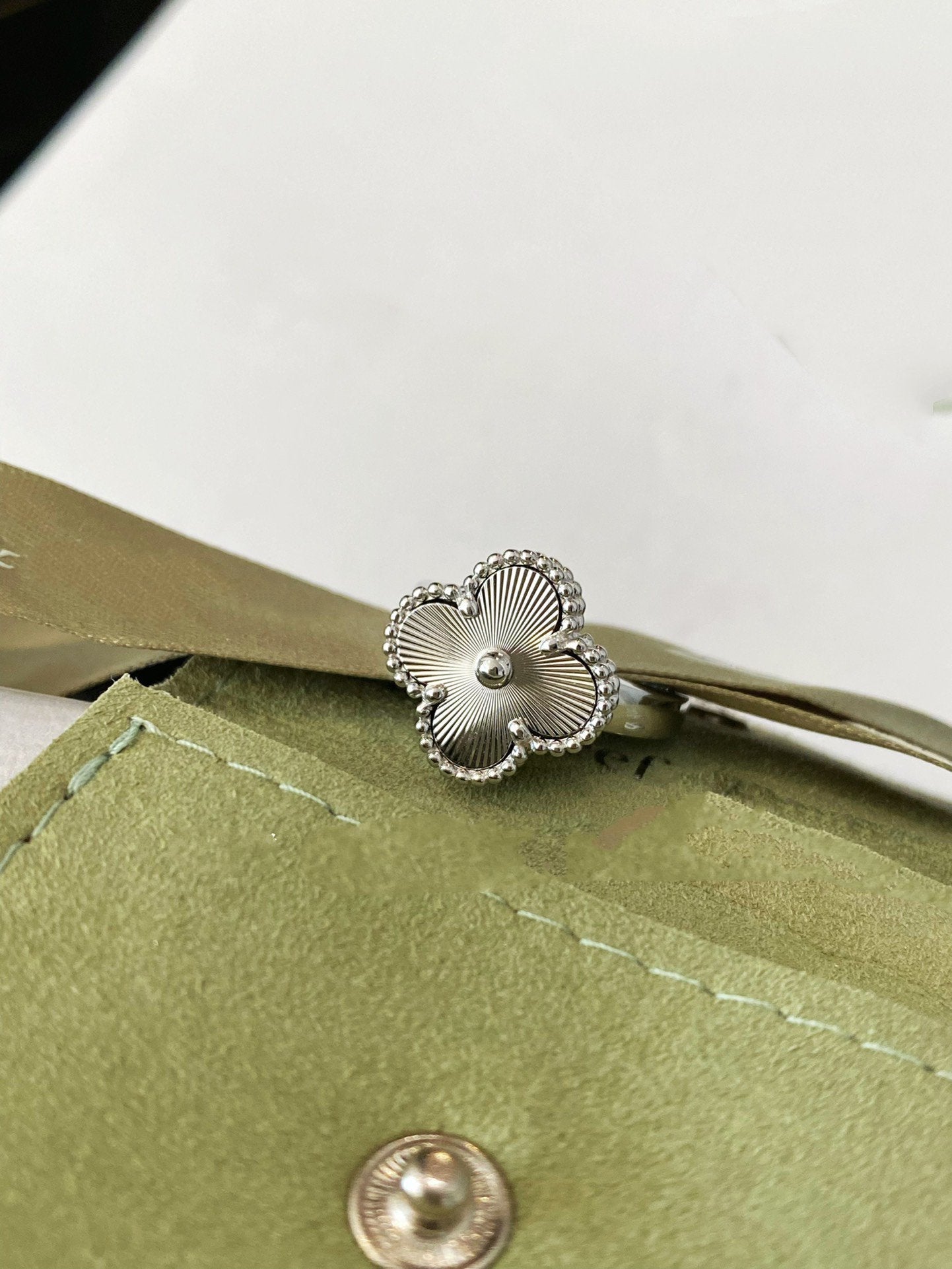 [Imperial] CLOVER SILVER RING