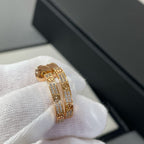 [Imperial] LOVE DIAMOND PINK GOLD HOOP EARRINGS