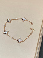 [Imperial] STAR 4 MOTIF MOP DIAMOND PINK GOLD BRACELET