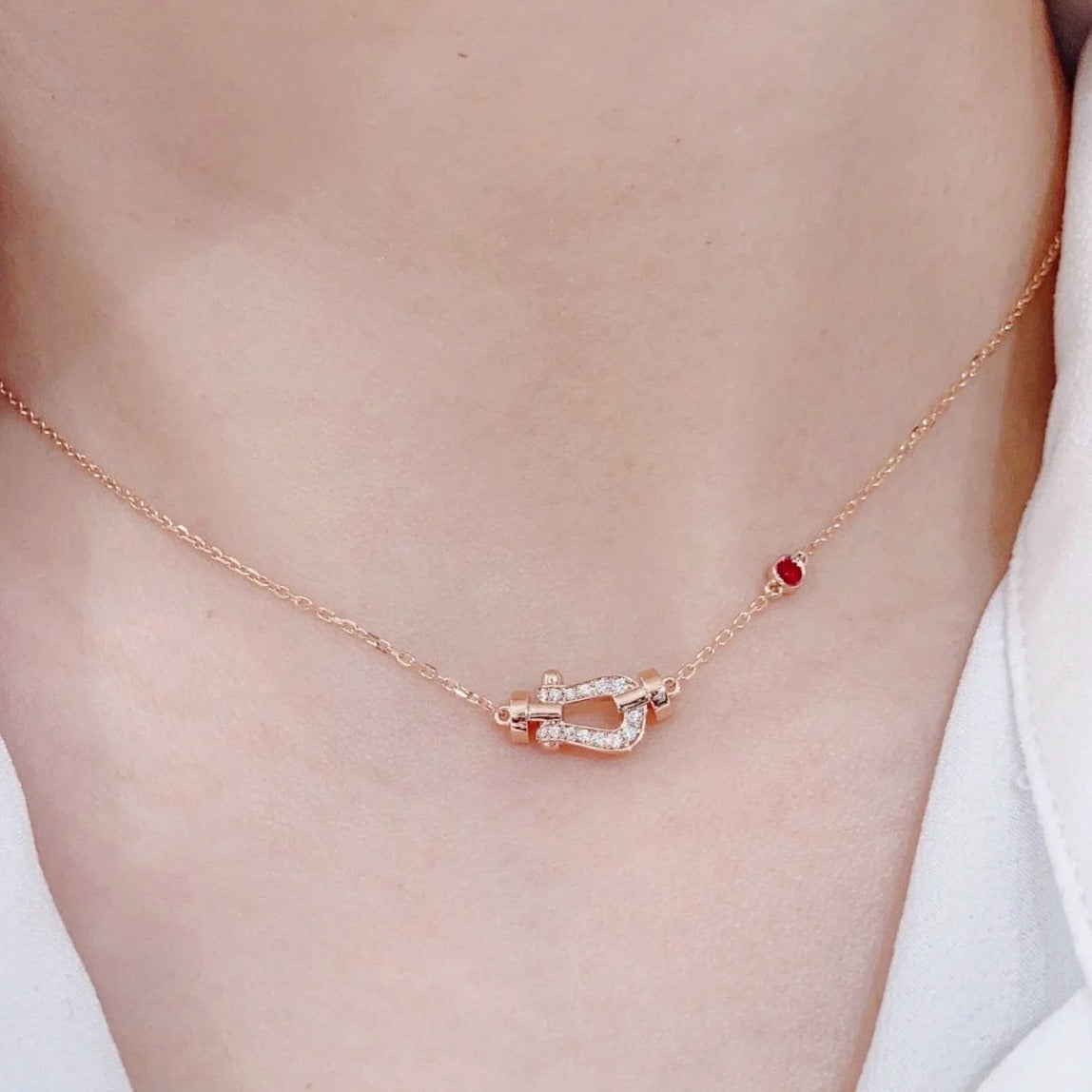 [Imperial] FORCE 10 DIAMOND PINK GOLD NECKLACE