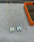 [Imperial] POP H SKY BLUE NECKLACE