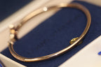 [Imperial] IDYLLE PINK GOLD OPEN BRACELET DIAMOND PAVED