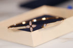 [Imperial] IDYLLE GOLD OPEN BRACELET DIAMOND PAVED