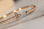 [Imperial] IDYLLE GOLD OPEN BRACELET DIAMOND PAVED