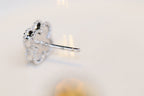 [Imperial] CLOVER MINI TURQUOISE SILVER STUD EARRINGS