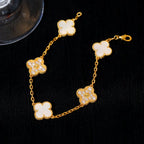 [Imperial]New CLOVER WHITE PEARL MOP 5 MOTIF BRACELET COLLECTION