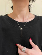 [Imperial] FINESSE SILVER DIAMOND NECKLACE