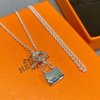 [Imperial] CONSTANCE PEDANT SILVER NECKLACE