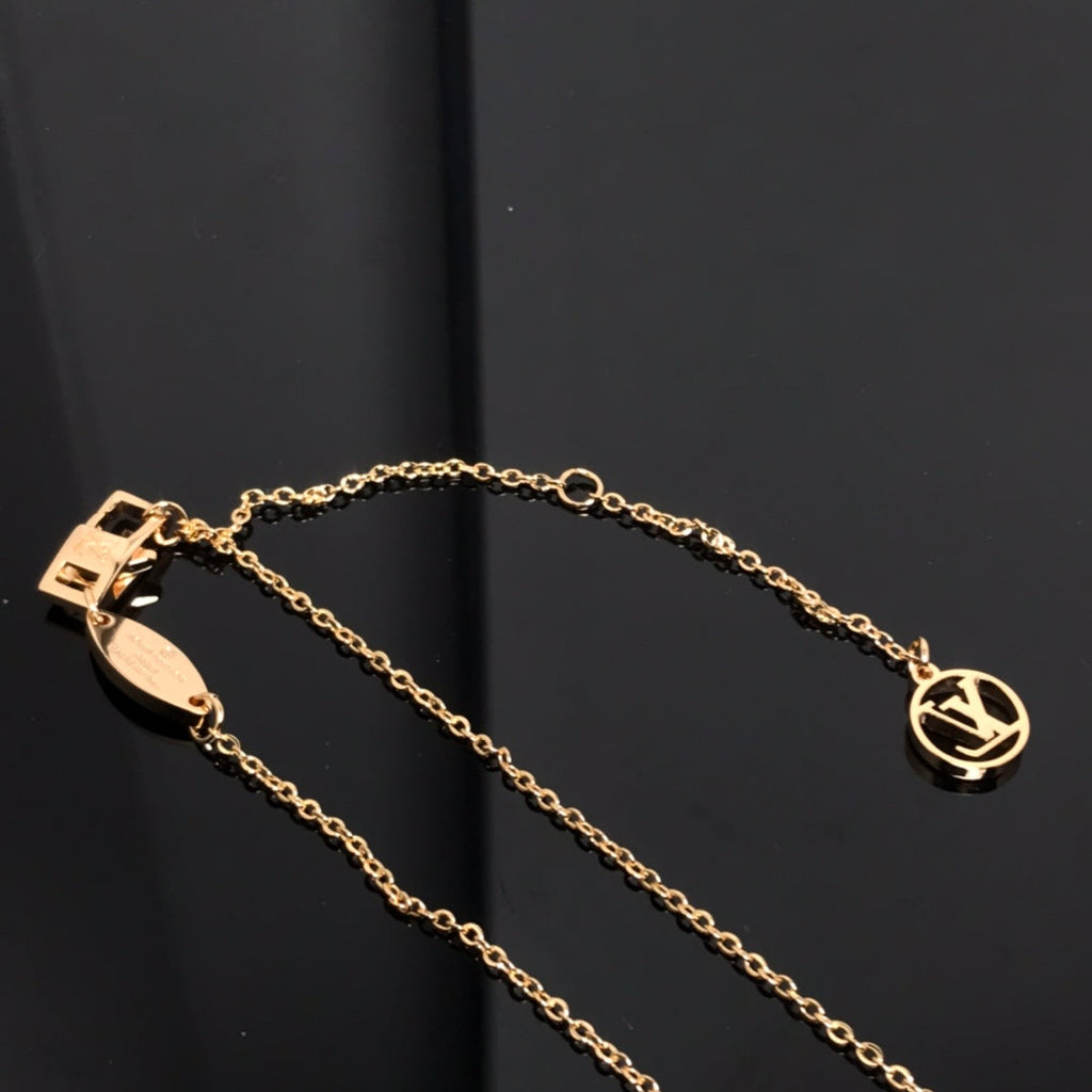 [Imperial] COLOR BLOSSOM PINK MOP SUN GOLD NECKLACE