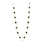 [Imperial] CLOVER 20 MOTIFS ONYX NECKLACE