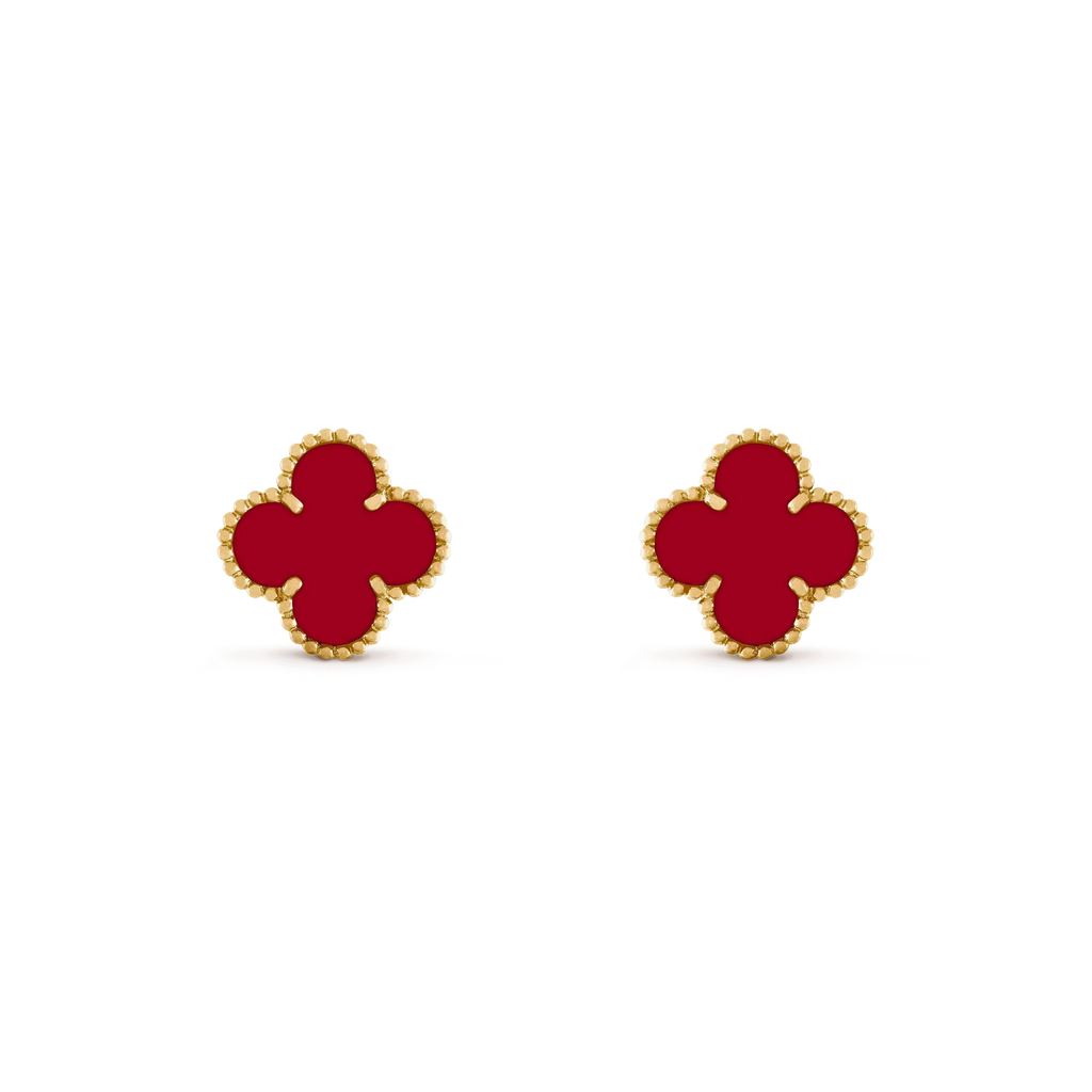 [Imperial] CLOVER MEDIUM 1 MOTIFS CARNELIAN  EARRINGS