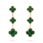 [Imperial] CLOVER MALACHITE 3 MOTIFS GOLD