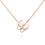 [Imperial] BUTTERFLY MOP DIAMOND NECKLACE