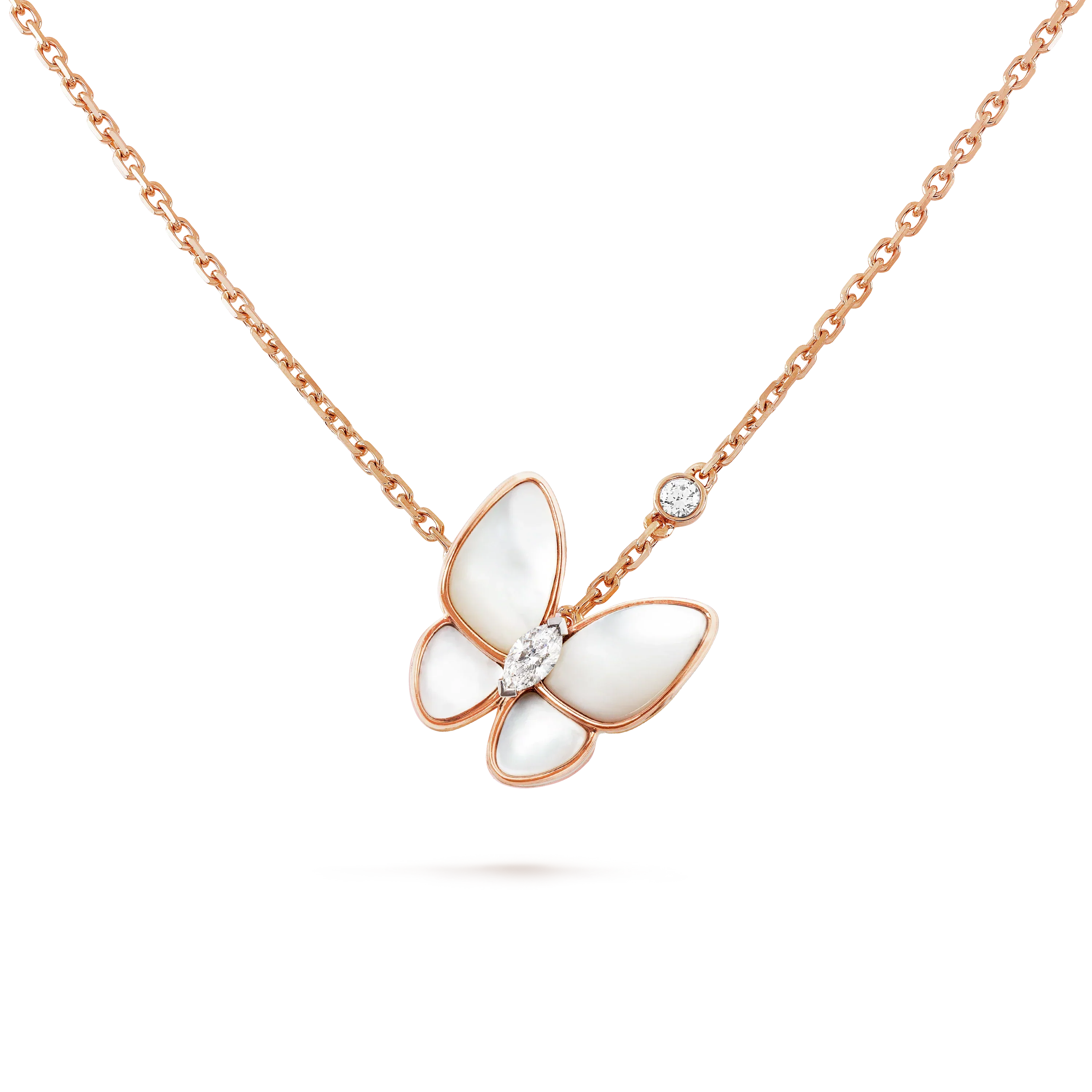 [Imperial] BUTTERFLY MOP DIAMOND NECKLACE