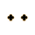 [Imperial] CLOVER MINI 9.5MM BLACK MOP EARRINGS