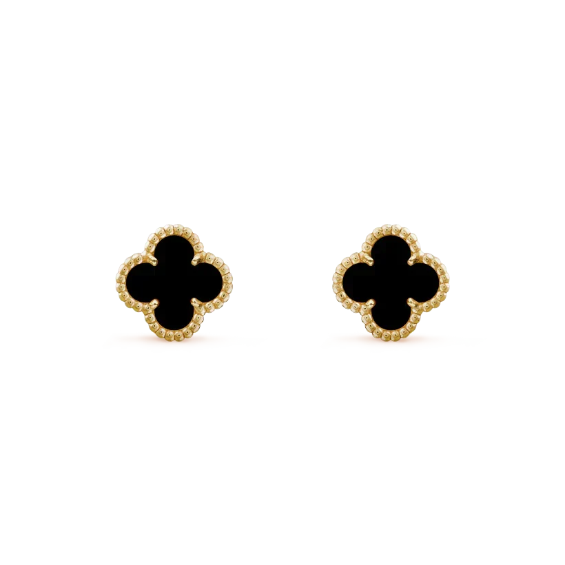 [Imperial] CLOVER MINI 9.5MM BLACK MOP EARRINGS