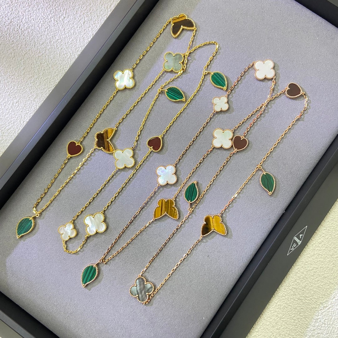 [Imperial] Lucky Alhambra Long Necklace-12 Designs